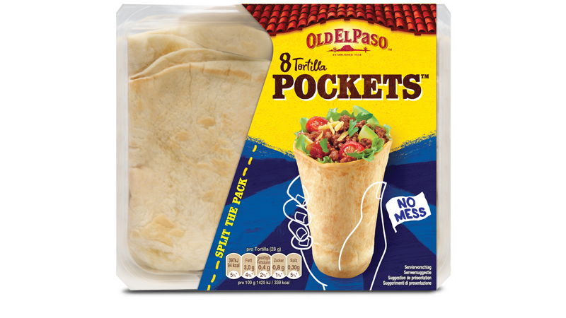 Tortilla pockets collage