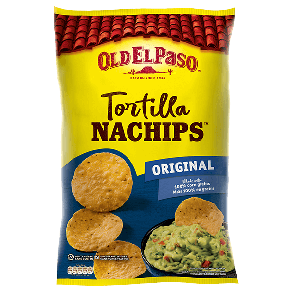 un paquet de nachips tortilla originaux Old El Paso