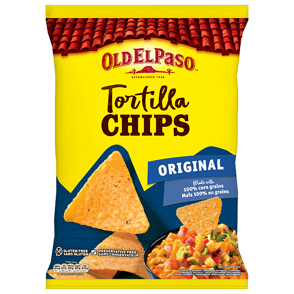 un paquet de chips tortilla salées originales Old El Paso