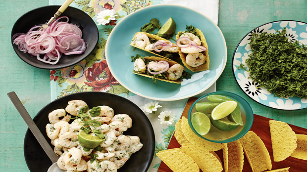 Garnelen And Chipotle Mayo Mini Hard Tacos